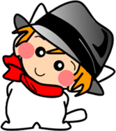 Hatter of cat-4 sticker #14367851