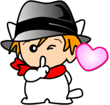 Hatter of cat-4 sticker #14367852