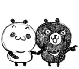 Panda & Kumay sticker #14369470