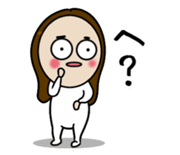 Big Eyes Japanese Girl's Daily Routine 4 sticker #14369694