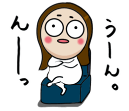 Big Eyes Japanese Girl's Daily Routine 4 sticker #14369708