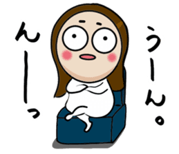 Big Eyes Japanese Girl's Daily Routine 4 sticker #14369708
