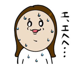 Big Eyes Japanese Girl's Daily Routine 4 sticker #14369711