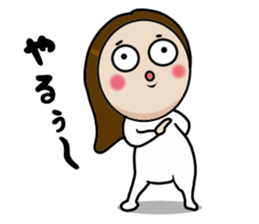 Big Eyes Japanese Girl's Daily Routine 4 sticker #14369717