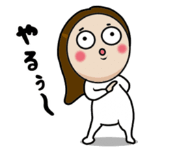 Big Eyes Japanese Girl's Daily Routine 4 sticker #14369717