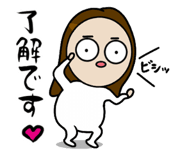 Big Eyes Japanese Girl's Daily Routine 4 sticker #14369719