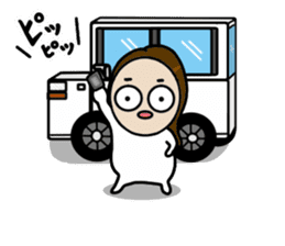 Big Eyes Japanese Girl's Daily Routine 4 sticker #14369722