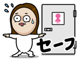 Big Eyes Japanese Girl's Daily Routine 4 sticker #14369728