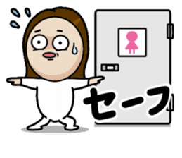 Big Eyes Japanese Girl's Daily Routine 4 sticker #14369728