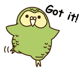 Happy Kakapo 6 Eng. sticker #14369841