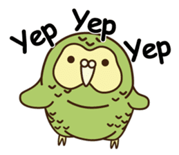 Happy Kakapo 6 Eng. sticker #14369846