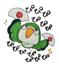 quaker parrot sticker #14371212