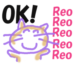 Sticker of cat "Reo" sticker #14371478