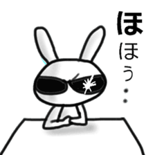 A rabbit pretending to being nasty again sticker #14372260