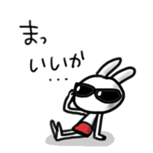 A rabbit pretending to being nasty again sticker #14372274