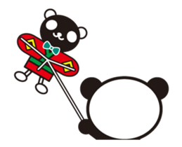 New Year of the moving white&black panda sticker #14373278