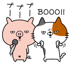 Stray cat Happy sticker #14373508