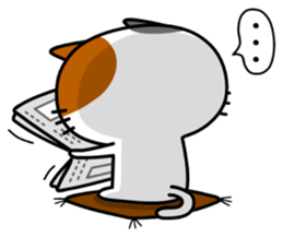 Stray cat Happy sticker #14373512