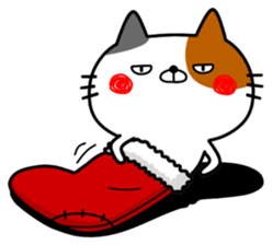 Stray cat Happy sticker #14373520