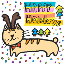 PAN KITTEN-WISH YOU A MERRY CHRISTMAS sticker #14373822