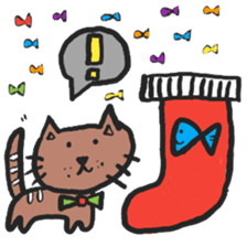 PAN KITTEN-WISH YOU A MERRY CHRISTMAS sticker #14373825