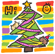 PAN KITTEN-WISH YOU A MERRY CHRISTMAS sticker #14373826