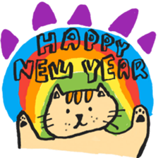 PAN KITTEN-WISH YOU A MERRY CHRISTMAS sticker #14373828