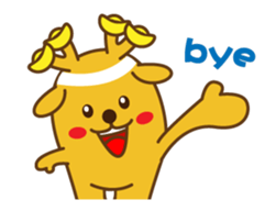 golden lulu deer the second words sticker #14373929