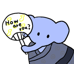 Elephant and Banana visited Japan. sticker #14374016