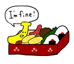 Elephant and Banana visited Japan. sticker #14374017