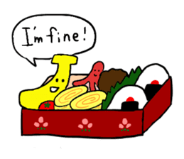 Elephant and Banana visited Japan. sticker #14374017