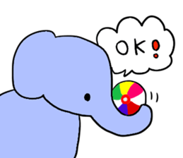 Elephant and Banana visited Japan. sticker #14374022
