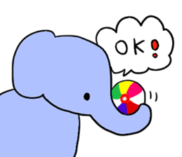 Elephant and Banana visited Japan. sticker #14374022