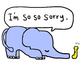 Elephant and Banana visited Japan. sticker #14374024