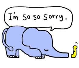 Elephant and Banana visited Japan. sticker #14374024