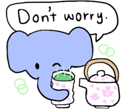 Elephant and Banana visited Japan. sticker #14374025