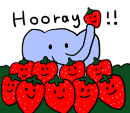 Elephant and Banana visited Japan. sticker #14374028