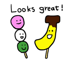 Elephant and Banana visited Japan. sticker #14374029