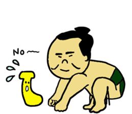 Elephant and Banana visited Japan. sticker #14374032