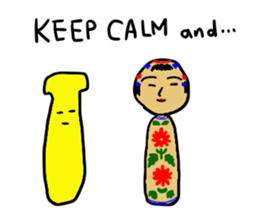 Elephant and Banana visited Japan. sticker #14374033