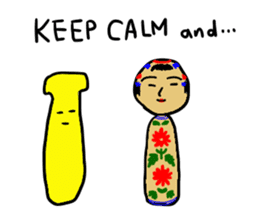 Elephant and Banana visited Japan. sticker #14374033