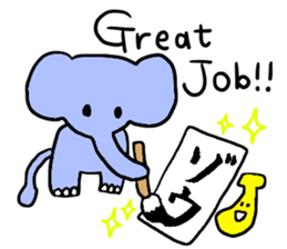 Elephant and Banana visited Japan. sticker #14374037