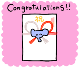 Elephant and Banana visited Japan. sticker #14374038