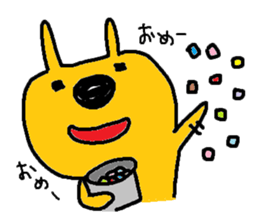 happynewyear.whiteboyandYellow child sticker #14374108