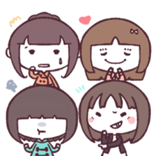 Good friend foursome sticker #14374469