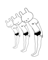 Exercise rabbit 2 sticker #14374976