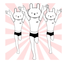 Exercise rabbit 2 sticker #14374978