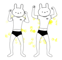 Exercise rabbit 2 sticker #14374979