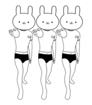 Exercise rabbit 2 sticker #14374982