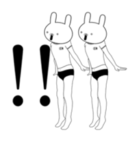 Exercise rabbit 2 sticker #14374987